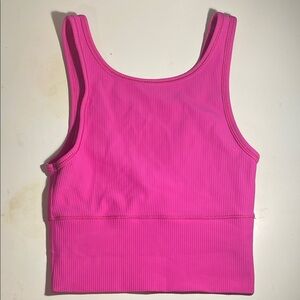 Lululemon Power Pivot Ribbed Tank Top Sonic Pink